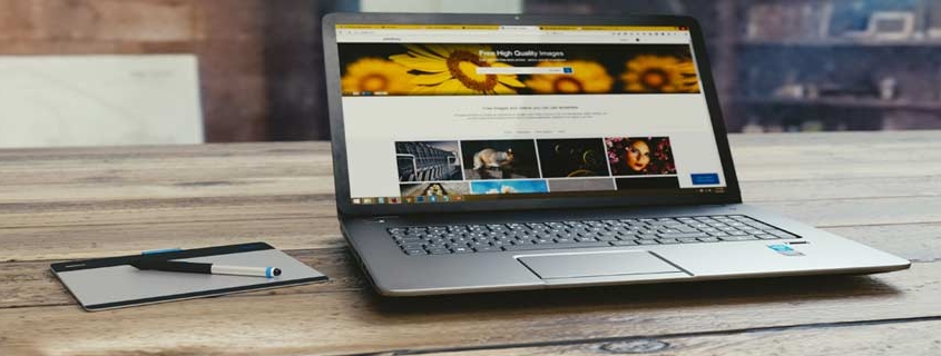 Website Design On Laptop