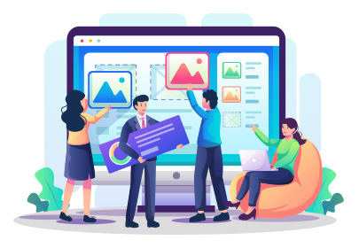 Landing Page Design Infographic Small