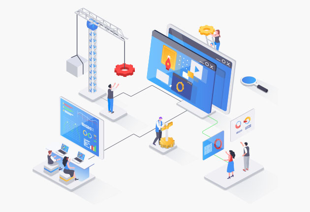Website Template Design Infographic